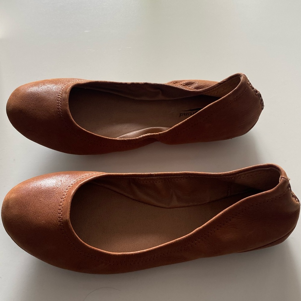 Lucky Brand Leather Emmie Ballet Flats Size 8